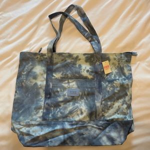 PINK Tie Dye Zippered Tote